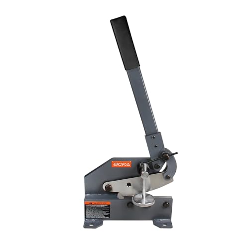 GEMTO Hebelschere Stahl Handhebelschere Blechschere Schlagschere Blech Schere 152 mm,Flachstahl von maximal 70 x 6 mm von GEMTO