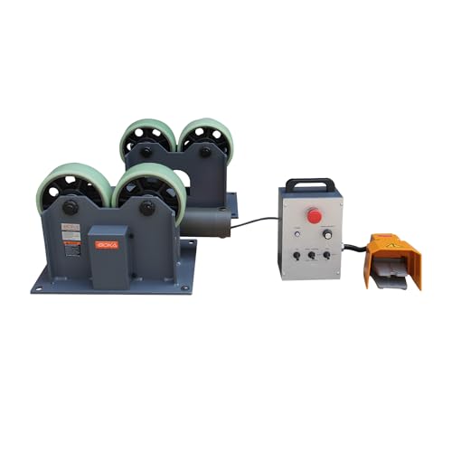 BOKA TRS1200 Schweißrollenbock, Traglast 1200 kg, Verstellbereich 200–800 mm, Ideal für Rohr- und Rohrschweißarbeiten, Robuste Konstruktion von GEMTO