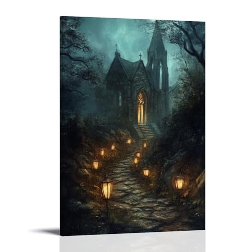 GEMTOFNMA A Procession of Lanterns Winds through A Valley, Leading to A Chapel Whose Door Is Already Open. Modernes Wandbild, dekoratives Poster zum Aufhängen, 30 x 45 cm GEMTOFNMA A Procession of Lanterns Winds through A Valley, Leading to A Chapel Whose Door Is Already Open. Modernes Wandbild, dekoratives Poster zum Aufhängen, 30 x 45 cm von GEMTOFNMA