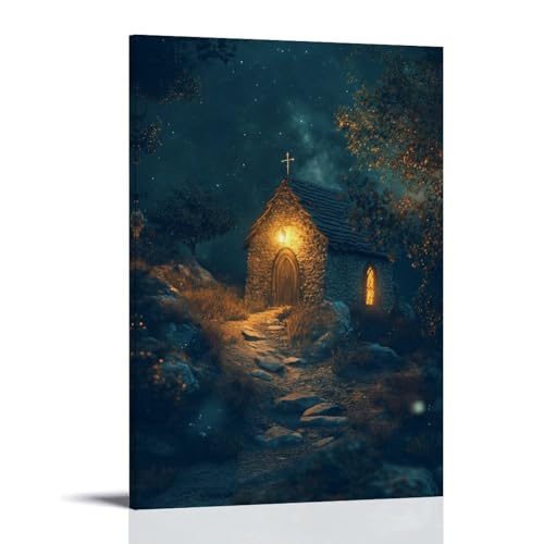 GEMTOFNMA A Quiet Candle on The Hillside Chapel Flickers As Wind Whispers The Story of This Holy Night Modernes Wandbild, dekoratives Poster zum Aufhängen, 30 x 45 cm GEMTOFNMA A Quiet Candle on The Hillside Chapel Flickers As Wind Whispers The Story of This Holy Night Modernes Wandbild, dekoratives Poster zum Aufhängen, 30 x 45 cm von GEMTOFNMA