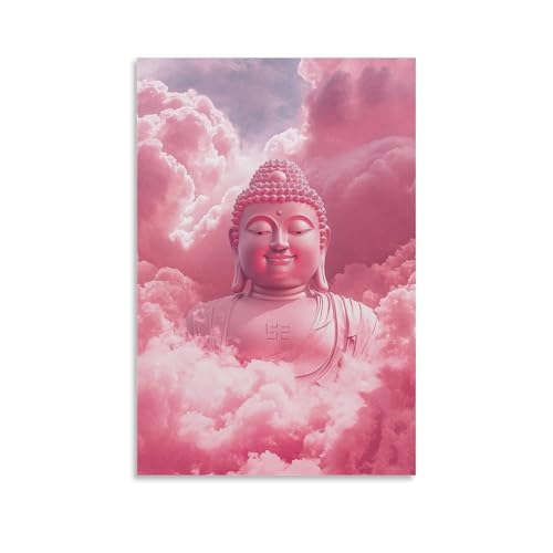 GEMTOFNMA Maitreya Buddha Smiles Beneath A Sky of Pink Clouds, His Presence Radiating Joy And Promise of A Future World. Modernes Wandbild, dekoratives Poster zum Aufhängen, 20 x 30 cm GEMTOFNMA Maitreya Buddha Smiles Beneath A Sky of Pink Clouds, His Presence Radiating Joy And Promise of A Future World. Modernes Wandbild, dekoratives Poster zum Aufhängen, 20 x 30 cm von GEMTOFNMA