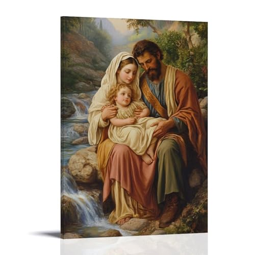 GEMTOFNMA Modernes Wandbild, Motiv "The Holy Family Rests Beside A Stream Where Even Water Dares Not Make A Sound", 40 x 60 cm GEMTOFNMA Modernes Wandbild, Motiv "The Holy Family Rests Beside A Stream Where Even Water Dares Not Make A Sound", 40 x 60 cm von GEMTOFNMA