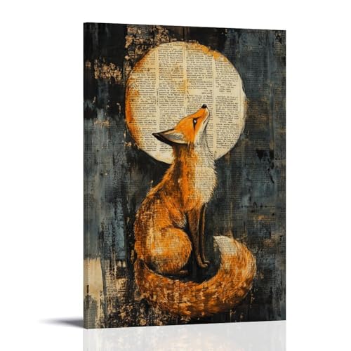 GEMTOFNMA The Fox And The Scripture – Eine zerrissene Bibelseite wickelt sich um einen Fuchsschwanz unter dem Mondlicht, modernes Wandbild, dekoratives Poster zum Aufhängen, 40 x 60 cm GEMTOFNMA The Fox And The Scripture – Eine zerrissene Bibelseite wickelt sich um einen Fuchsschwanz unter dem Mondlicht, modernes Wandbild, dekoratives Poster zum Aufhängen, 40 x 60 cm von GEMTOFNMA