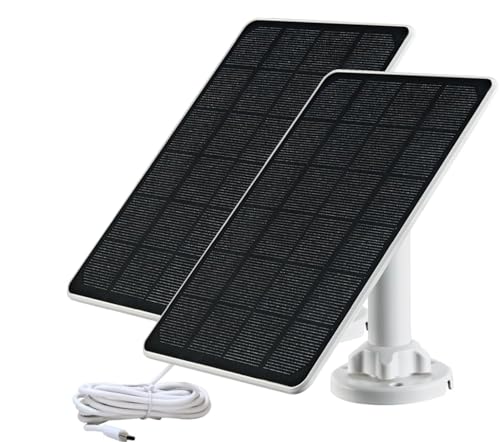 Solarmodul-Ladegerät, kompatibel mit Arlo Essential Spotlight/XL-Strahler-Kamera, 2,9 m wasserdichtes Ladekabel, 360° verstellbare Halterung mit Micro-USB-Kabel, 19,1 x 16,3 cm, 5 W, 5 V Solarmodul-Ladegerät, kompatibel mit Arlo Essential Spotlight/XL-Strahler-Kamera, 2,9 m wasserdichtes Ladekabel, 360° verstellbare Halterung mit Micro-USB-Kabel, 19,1 x 16,3 cm, 5 W, 5 V von GENDOING