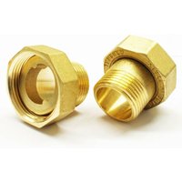 2x Wasserzählerverschraubung 3/4 ag x 1 ig Wasserzähler Verschraubung Wasseruhr von GENERAL FITTINGS