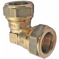 Messing Klemmverschraubung Winkel 28 x 28 mm für Kupferrohre von GENERAL FITTINGS