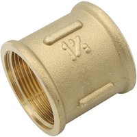 General Fittings - Rohr Muffe 1 1/2 11/2 Zoll DN40 Messing Muffen Gewinde-Fitting von GENERAL FITTINGS