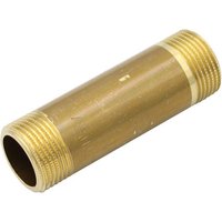 General Fittings - Rohrdoppelnippel 3/4 Zoll x 80 mm DN20 Messing Rohrnippel Langnippel Fitting von GENERAL FITTINGS