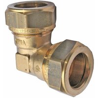 Messing Klemmverschraubung Winkel 22 x 22 mm für Kupferrohre von GENERAL FITTINGS