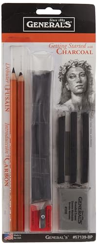 General Pencil 57139-BP Getting Started with Charcoal Set, Mehrfarbig General Pencil 57139-BP Getting Started with Charcoal Set, Mehrfarbig von GENERAL'S