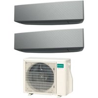 General - fujitsu dual split inverter klimagerät serie keta silver 9+14 mit aohg18kbta2 r-32 wi-fi optional 9000+14000 farbe silber - neu von GENERAL