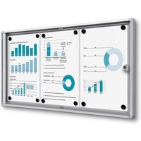 Showdown Schaukasten für Innen Economy SCXS - 3x DIN A4 - B1 geprüft - Aluminium - Silber Showdown Schaukasten für Innen Economy SCXS - 3x DIN A4 - B1 geprüft - Aluminium - Silber von GENERAL