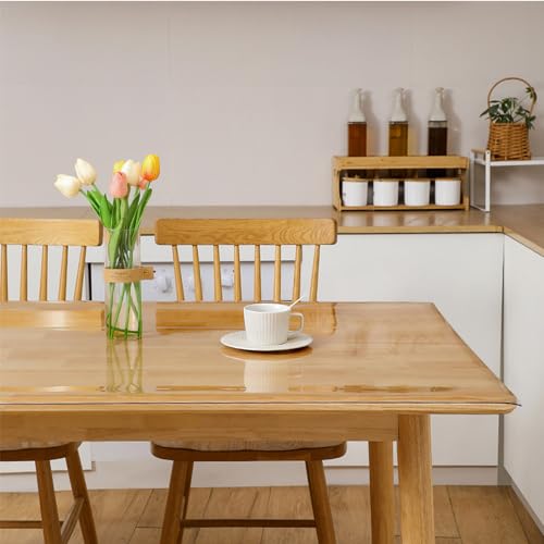 2Mm Dick Clear Table Cover Protector,Kunststoff Table Cover Rechteck,PVC Clear Table Protector,Schreibtisch Protector Matte Für Küche, Kommode, Schreibtisch, Esszimmer Tisch,85X160cm 2Mm Dick Clear Table Cover Protector,Kunststoff Table Cover Rechteck,PVC Clear Table Protector,Schreibtisch Protector Matte Für Küche, Kommode, Schreibtisch, Esszimmer Tisch,85X160cm von GENERIC