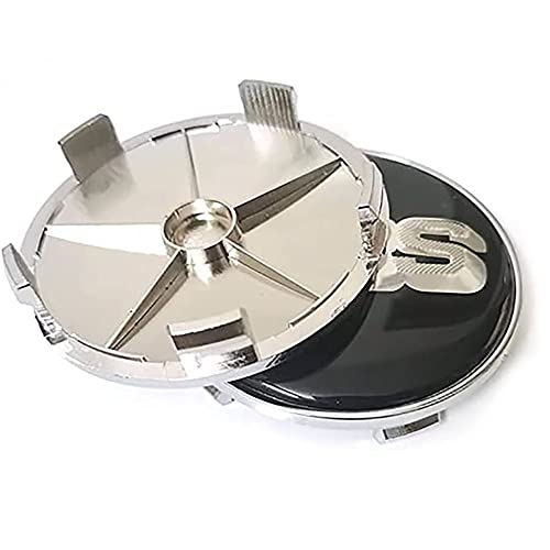 GÉNERIC 4 Stück Auto Radnabenkappen Radnabenabdeckung Nabendeckel für BBS 56MM 60MM 65MM 68MM Nabendeckel Felgendeckel Schmücken Zubehör,68mm-Black-Silver-A GÉNERIC 4 Stück Auto Radnabenkappen Radnabenabdeckung Nabendeckel für BBS 56MM 60MM 65MM 68MM Nabendeckel Felgendeckel Schmücken Zubehör,68mm-Black-Silver-A von GÉNERIC