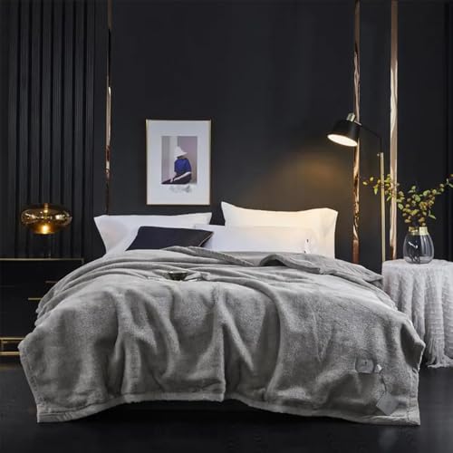 Luxuriöse Kunstfelldecke Felldecke Kunstfell - Soft Faux Schneefochs Fell Wurfdecke,200X230cm Kuscheldecke Flauschig Decke Webpelzdecke Pelzdecke Wohndecke Kunstpelz Für Couch Bett,Green Gray Luxuriöse Kunstfelldecke Felldecke Kunstfell - Soft Faux Schneefochs Fell Wurfdecke,200X230cm Kuscheldecke Flauschig Decke Webpelzdecke Pelzdecke Wohndecke Kunstpelz Für Couch Bett,Green Gray von GENERIC