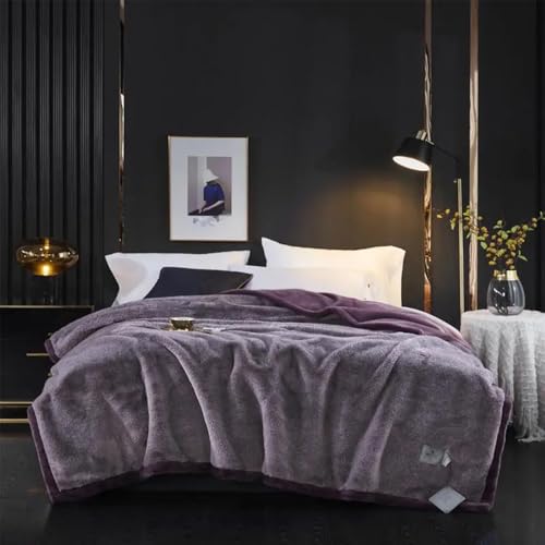 Luxuriöse Kunstfelldecke Felldecke Kunstfell - Soft Faux Schneefochs Fell Wurfdecke,200X230cm Kuscheldecke Flauschig Decke Webpelzdecke Pelzdecke Wohndecke Kunstpelz Für Couch Bett,Lila Luxuriöse Kunstfelldecke Felldecke Kunstfell - Soft Faux Schneefochs Fell Wurfdecke,200X230cm Kuscheldecke Flauschig Decke Webpelzdecke Pelzdecke Wohndecke Kunstpelz Für Couch Bett,Lila von GENERIC