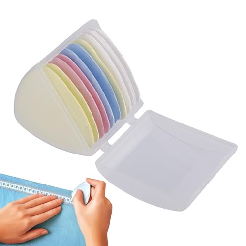 Nähstoffkreide, Schneiderkreide | Löschbares Markierungswerkzeug für Stoffe in Dreiecksform mit Kreide - Quiltzubehör, Markierungswerkzeug für Designer, professionelle Schneider von GENERIC