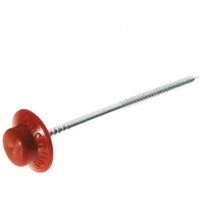 Generico Ferramenta - Fadennägel mit Waschmaschine zum Fixieren von Wellenwellen -Wellenplatten - red von GENERICO FERRAMENTA