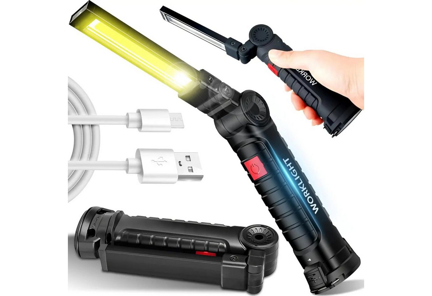 GENETIC Optic LED Taschenlampe COB-Inspektionsleuchte 5 Lichtmodi magnetisch USB Akku schwenkbar (Inspektionsleuchte Set, tragbar, magnetisch, 5 Lichtmodi, COB-Inspektionsleuchte + USB-Kabel + Bedienungsanleitung), magnetisch, rot Lichtfunktion, schwenkbar, stoßfest, wasserfest GENETIC Optic LED Taschenlampe COB-Inspektionsleuchte 5 Lichtmodi magnetisch USB Akku schwenkbar (Inspektionsleuchte Set, tragbar, magnetisch, 5 Lichtmodi, COB-Inspektionsleuchte + USB-Kabel + Bedienungsanleitung), magnetisch, rot Lichtfunktion, schwenkbar, stoßfest, wasserfest von GENETIC Optic