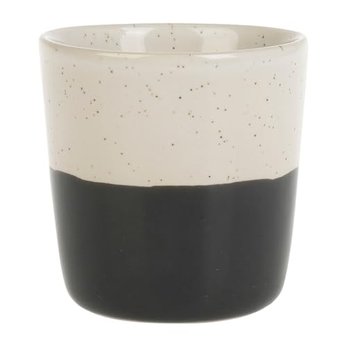 GENEVIEVE LETHU 535990 Becher 12 cl aus Steingut – Kollektion L'ENTRE ZWEI – Ø 6,5 cm H 6,5 cm – Farbe Grau von GENEVIEVE LETHU