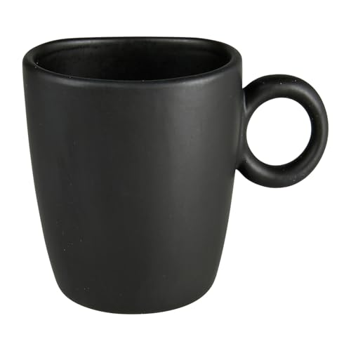 GENEVIEVE LETHU 536539 Tasse aus Steingut, 11 cl, Kollektion Rondo, Mattschwarz GENEVIEVE LETHU 536539 Tasse aus Steingut, 11 cl, Kollektion Rondo, Mattschwarz von GENEVIEVE LETHU