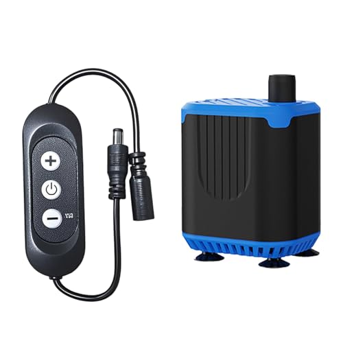 Aquarien Wasserpumpe mit 4 einstellbaren Durchflussmodi Untergetauchte leise Fischankpumpe für Teich und verschiedene Tanks und Terrarium Aquarien Wasserpumpe mit 4 einstellbaren Durchflussmodi Untergetauchte leise Fischankpumpe für Teich und verschiedene Tanks und Terrarium von GENGENER