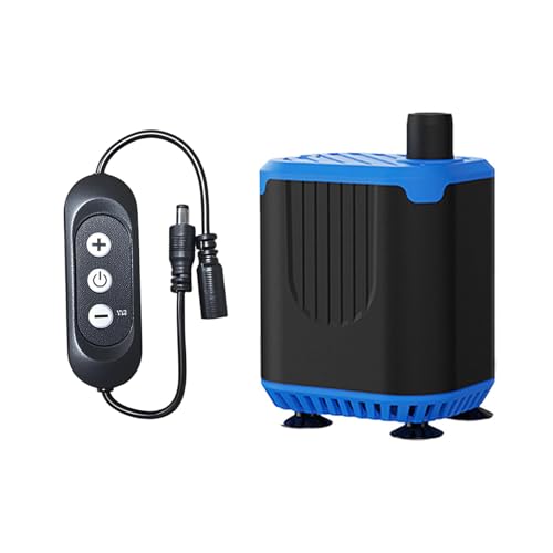Aquarien Wasserpumpe mit 4 einstellbaren Durchflussmodi Untergetauchte leise Fischankpumpe für Teich und verschiedene Tanks und Terrarium Aquarien Wasserpumpe mit 4 einstellbaren Durchflussmodi Untergetauchte leise Fischankpumpe für Teich und verschiedene Tanks und Terrarium von GENGENER
