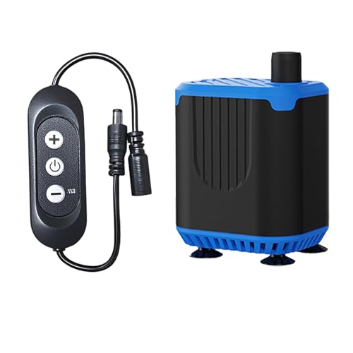Aquarien Wasserpumpe mit 4 einstellbaren Durchflussmodi Untergetauchte leise Fischankpumpe für Teich und verschiedene Tanks und Terrarium Aquarien Wasserpumpe mit 4 einstellbaren Durchflussmodi Untergetauchte leise Fischankpumpe für Teich und verschiedene Tanks und Terrarium von GENGENER