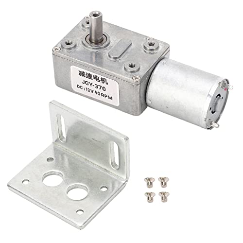 Gengutoo 12mm Einzelwelle DC -Zahnradmotor Selbstverriegelung reversibler DC12V -Geschwindigkeitsreduzierungsgetriebe für Haushaltsgeräte für Haushaltsgeräte (40 U/min) von GENGUTOO