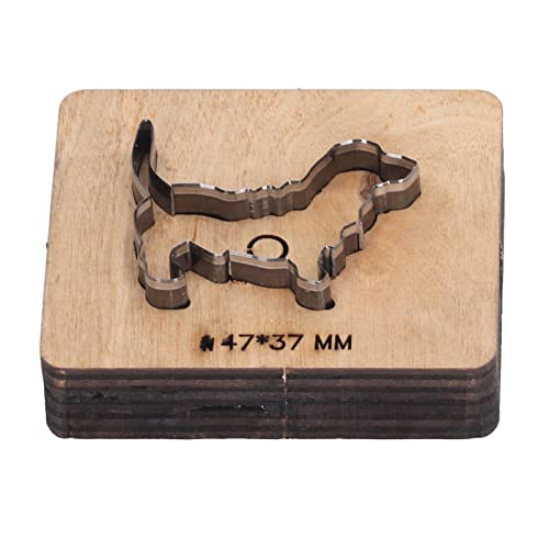 Gengutoo Leder Cutting Dog Shape Cutter Cutter Craft Werkzeug 47 x 37 mm Papier Gummi von GENGUTOO