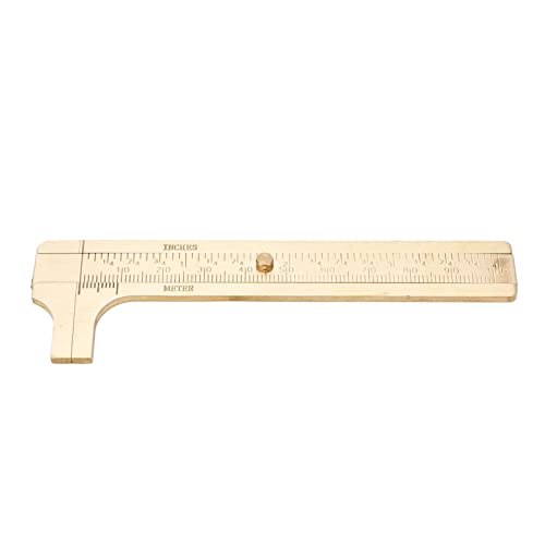 Gengutoo Messing Vernier Contro Retro Style Messwerkzeug zur Reparatur (100 -mm -Skala) von GENGUTOO