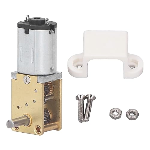 Gengutoo Turbo Gear Getriebe Motor gebürstet DC 3V Mini Reduktion Starker Leistungsstärke Niedrig Geräusch langlebig Zinklegierung Messing (15 U/min) von GENGUTOO