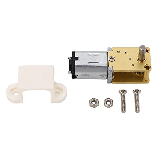 Gengutoo Turbo -Komponente Getriebe Motor Micro gebürstet DC12V Mini Reduktion 1 Welle mit fester Sitzzinklegierung und Messinglagermotor für intelligente Automobilroboter (381 UPM) von GENGUTOO
