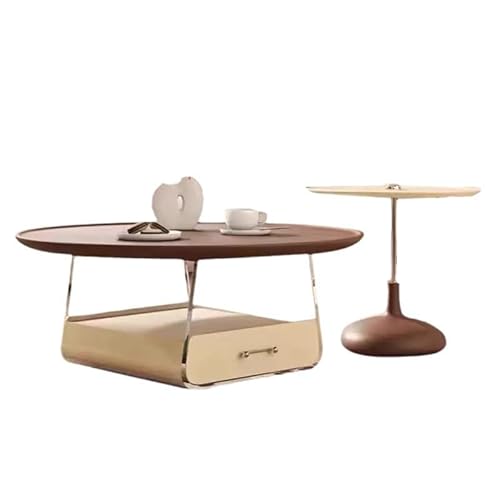 Beistelltische Schlafzimmer Acryl Couchtisch Wohnzimmer Haushalt Kleiner Modern Einfacher Retro Lack Größe Kombinationstisch Couchtische Für Das Wohnzimmer(A) von GENHAOSAN