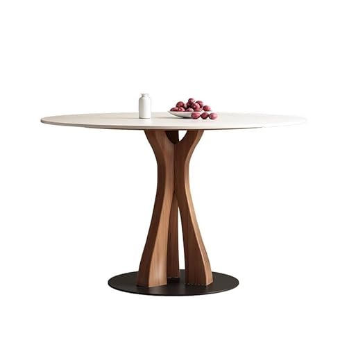 GENHAOSAN Beistelltische Schlafzimmer Runder Tisch Massivholz Esstisch Einfacher Kleiner Haushalts-Esstisch Verhandlungstisch Couchtische Für Das Wohnzimmer(90x75cm) von GENHAOSAN