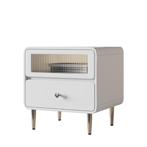 GENHAOSAN Nachttisch Cremefarbener Nachttisch, Massivholz-Lack-Wohnschrank, Schlafzimmer-Nachttisch Schlafzimmermöbel GENHAOSAN Nachttisch Cremefarbener Nachttisch, Massivholz-Lack-Wohnschrank, Schlafzimmer-Nachttisch Schlafzimmermöbel von GENHAOSAN