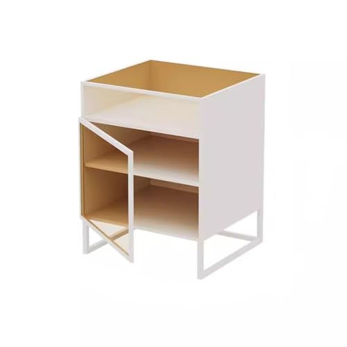 GENHAOSAN Nachttisch Haushalt Einfache Nachttisch Moderne Nacht Lagerung Rack Schlafzimmer Schrank Studie Schlafzimmermöbel(B) von GENHAOSAN