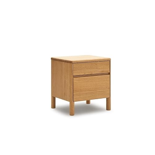 GENHAOSAN Nachttisch Nachttisch aus massivem Holz, modern, minimalistisch, for Zuhause, kleine Wohnung, Schlafzimmer, Nachttisch aus Eichenholz Schlafzimmermöbel von GENHAOSAN