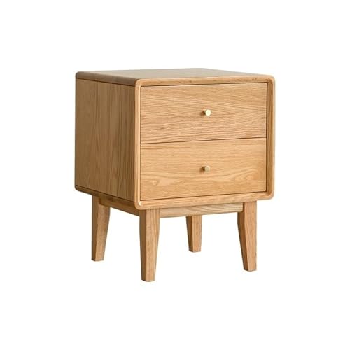 GENHAOSAN Nachttisch Nachttisch aus massivem Holz im chinesischen Stil, Eichenholz-Schubladentruhe, nordischer einfacher Schlafzimmer-Aufbewahrungsschrank, Seitenschrank Schlafzimmermöbel(A) von GENHAOSAN