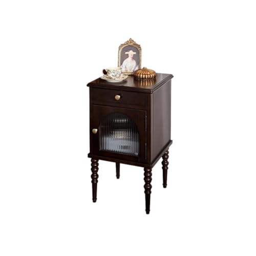 GENHAOSAN Nachttisch Schlafzimmer Massivholz Nachttisch Haushalt Kleiner Couchtisch Moderner minimalistischer Lagerschrank Wohnzimmermöbel Schlafzimmermöbel(B) von GENHAOSAN