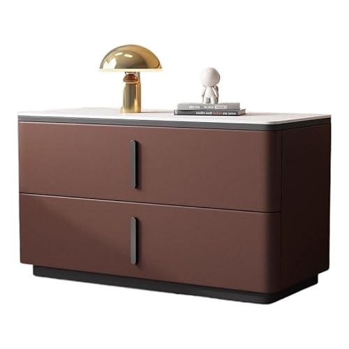 GENHAOSAN Nachttisch Schlichter, Moderner, Minimalistischer Nachttisch Aus Schiefer Im Cremefarbenen Stil Schlafzimmermöbel(5,50cm) von GENHAOSAN