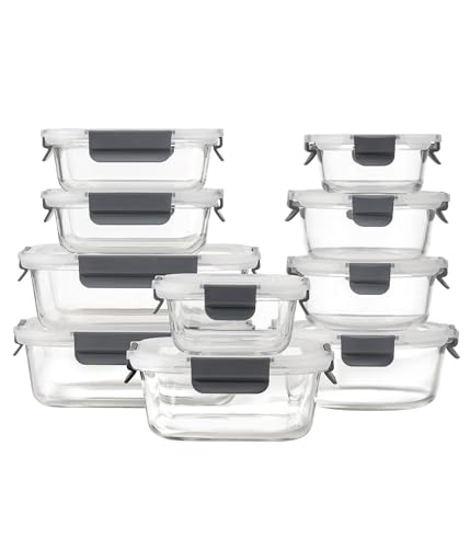 GENICOOK Glas-Frischhaltedosen Mit Luftdichten Deckeln - Mahlzeiten-Vorbereitungsbehälter für Mittagessen, Lebensmittelaufbewahrung, Lunchbox-Set GENICOOK Glas-Frischhaltedosen Mit Luftdichten Deckeln - Mahlzeiten-Vorbereitungsbehälter für Mittagessen, Lebensmittelaufbewahrung, Lunchbox-Set von GENICOOK