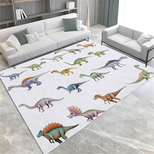 GENMIP Cartoon Fläche Teppiche Dinosaurier Poster Maschine Waschbar Kurzer Pfahlbereich Teppich Nicht Rutschfrost, GENMIP Cartoon Fläche Teppiche Dinosaurier Poster Maschine Waschbar Kurzer Pfahlbereich Teppich Nicht Rutschfrost, von GENMIP