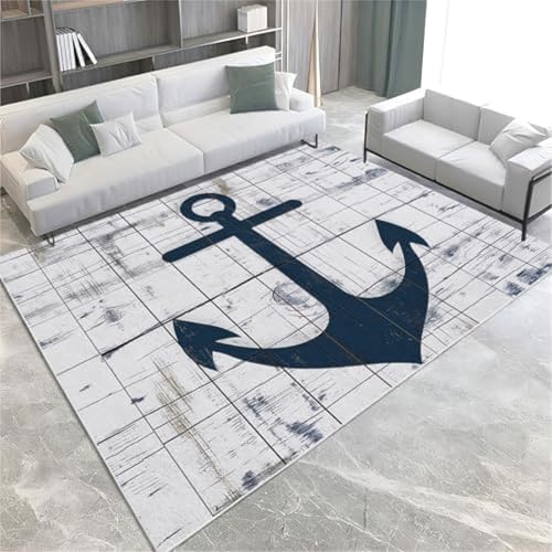 GENMIP Marineblaue Teppich Teppich, von GENMIP