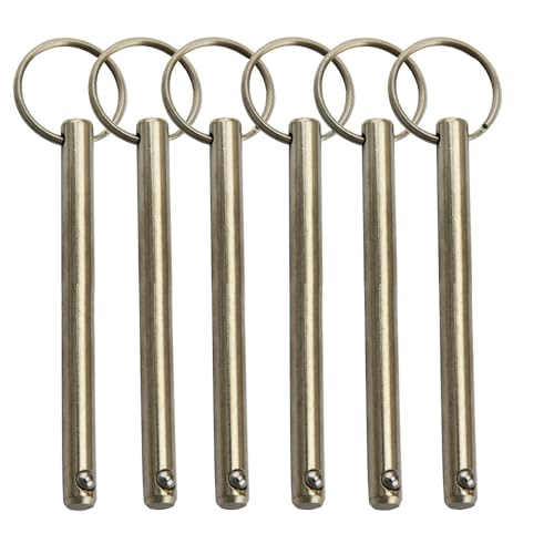 UP100 Schnellspann-Kugelstifte mit gefedertem Kugelende, Durchmesser 6 mm, 8 mm, 10 mm, 10 mm, 10 Stück (6 x 80 mm) von GENOVESE