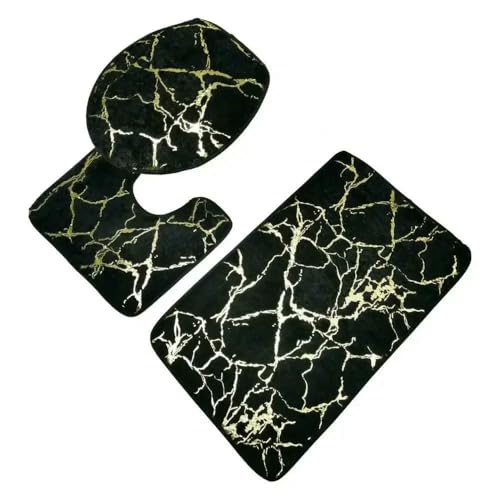 GENPICONG 3-teilig/Set Badezimmer-Set Rutschfester Toilettenteppich Duschvorleger Marmor Toilettendeckelbezug Badezimmerteppich Badematte Badezimmer GENPICONG 3-teilig/Set Badezimmer-Set Rutschfester Toilettenteppich Duschvorleger Marmor Toilettendeckelbezug Badezimmerteppich Badematte Badezimmer von GENPICONG