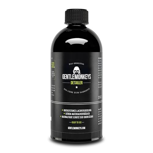 GENTLEMONKEYS Detailer Auto Refill (500ml) • Lackversiegelung Nachfüllflasche • Sprüh-Versiegelung • Sprühversiegelung für Glanz & Schutz • Made in Germany • Für alle Lacke geeignet von GENTLEMONKEYS