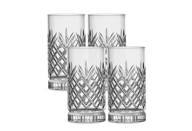GENTOR Gläser-Set GENTOR Glas Set Longdrinkglas 4er Set Wasserglas Saftglas Kristallglas, 4-teilige Kristallgläser 460ml von GENTOR