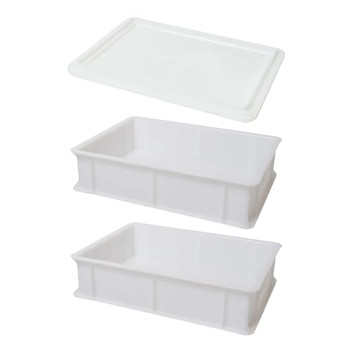 GENUS DEI Dei | Zwei Pizza- und Brotdosen | Knetbehälter | Nudelbox | Zwei Boxen 30x40x10 cm + 1 Deckel GENUS DEI Dei | Zwei Pizza- und Brotdosen | Knetbehälter | Nudelbox | Zwei Boxen 30x40x10 cm + 1 Deckel von GENUS DEI