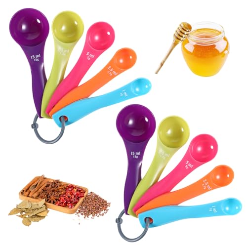 10 Stück Measuring Spoons Messlöffel Gramm Dosierlöffel Teelöffel Messlöffel Set Portionierlöffel Scoop Kleine Löffel Gewürzlöffel Messlöffelsets 1 2.5 5 7.5 15g ml Gramm für Kochen Backen 10 Stück Measuring Spoons Messlöffel Gramm Dosierlöffel Teelöffel Messlöffel Set Portionierlöffel Scoop Kleine Löffel Gewürzlöffel Messlöffelsets 1 2.5 5 7.5 15g ml Gramm für Kochen Backen von GENZYRE